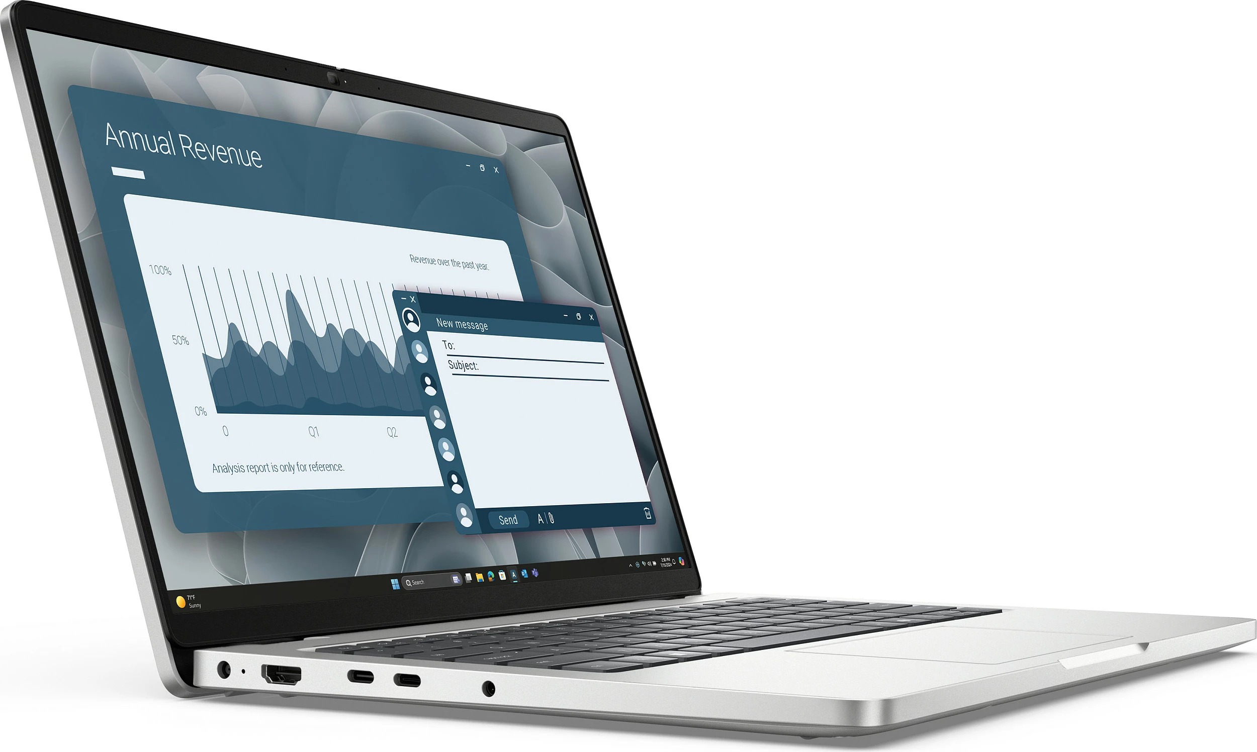 Laptop DELL Pro 14 PC14255, Ryzen AI 7, 16GB RAM Memorje, 1TB SSD, 14" 1920x1200 anti-glare, argjendtë
