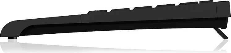 Tastierë mini KeySonic ACK-595C+, USB, QWERTZ, e zezë