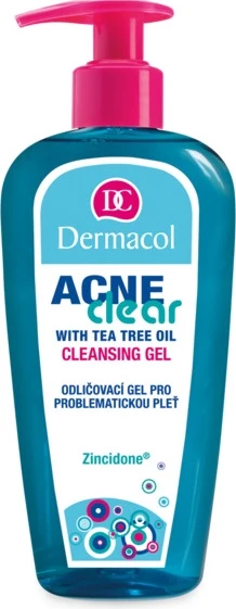 Xhel pastrues dhe heqës grimi Dermacol AcneClear 200ml