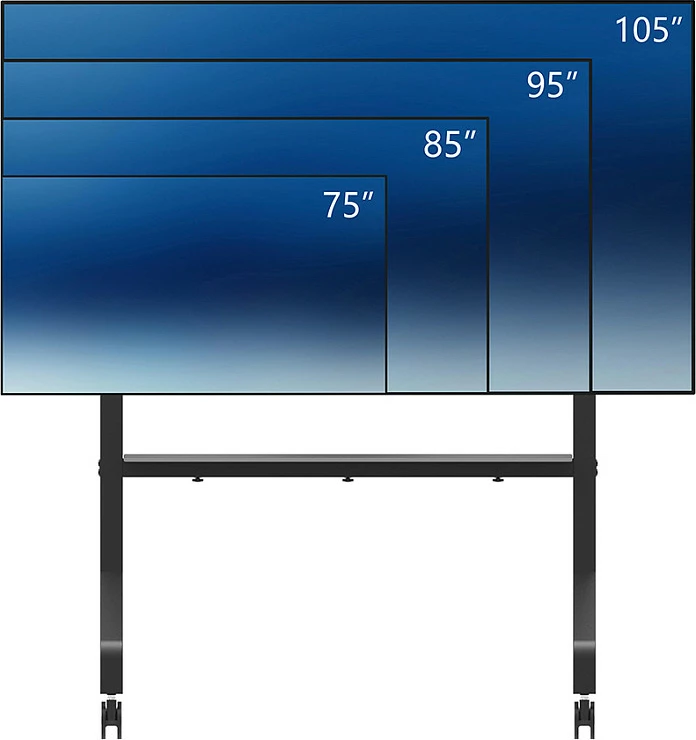 Karrocë mobile për TV/ekran Newstar Neomounts FL50-575BL1 MOVE Go XL, për 65"+, 125 kg, e zezë