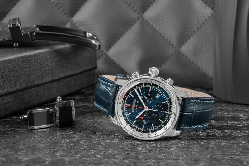 Orë dore për meshkuj Zeppelin, e kaltër