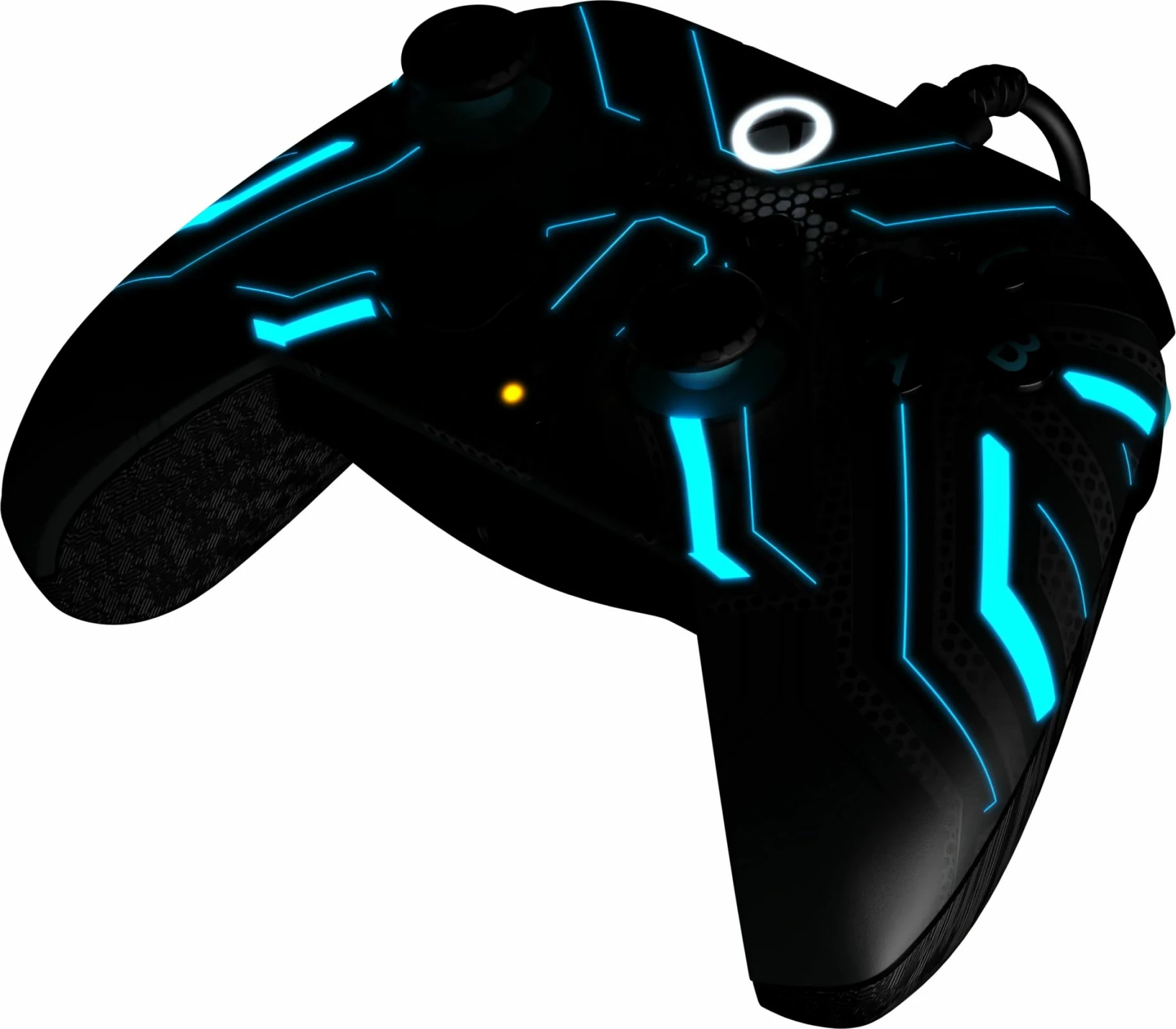 Kontrollor me kabllo PDP REMATCH për Xbox, USB-C 2.4 m, Titan Steel Glow in the Dark