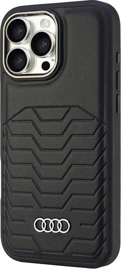 Mbështjellës Audi Synthetic Leather MagSafe për iPhone 16 Pro Max 6.9", i zi