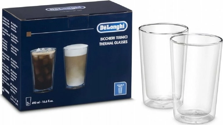Gotë termike DeLonghi DLSC319 490 ml, set 2 copë, transparente