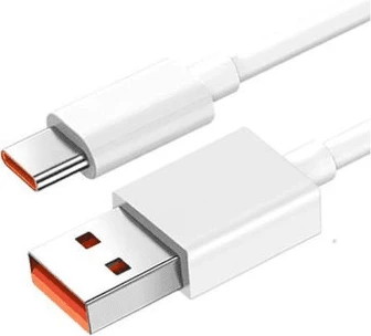 Kabllo karikimi dhe të dhënash Xiaomi B26260007 USB-A në Type-C 6A 120W 1m, e bardhë, bulk