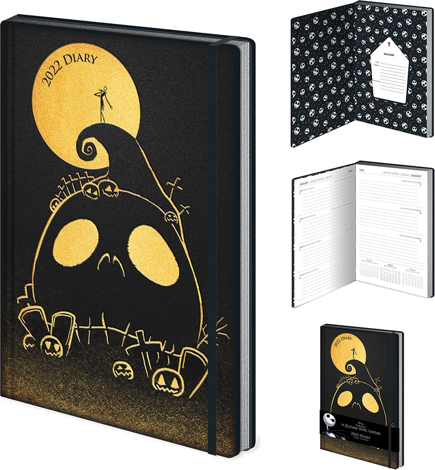 Ditari Pyramid International Disney The Nightmare Before Christmas (King Jack) 2022, 13 x 19 cm, i zi/ari