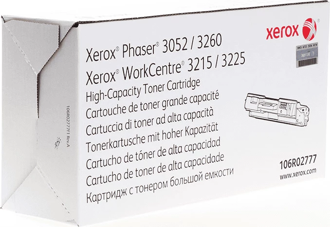Toner, Xerox, 106R02777, kapacitet i lartë 3000 faqe, i zi