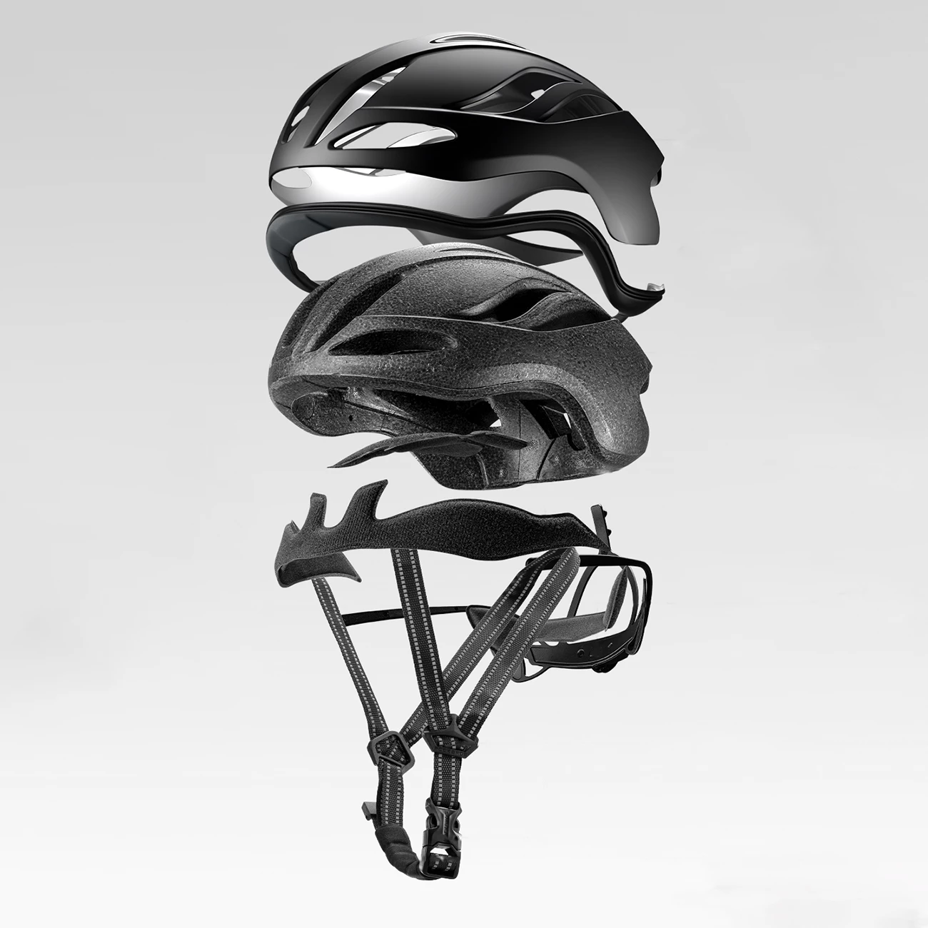Helmetë biçiklete Rockbros TS-42, 58-62 cm, 19 ventilime, 222 g, titanium