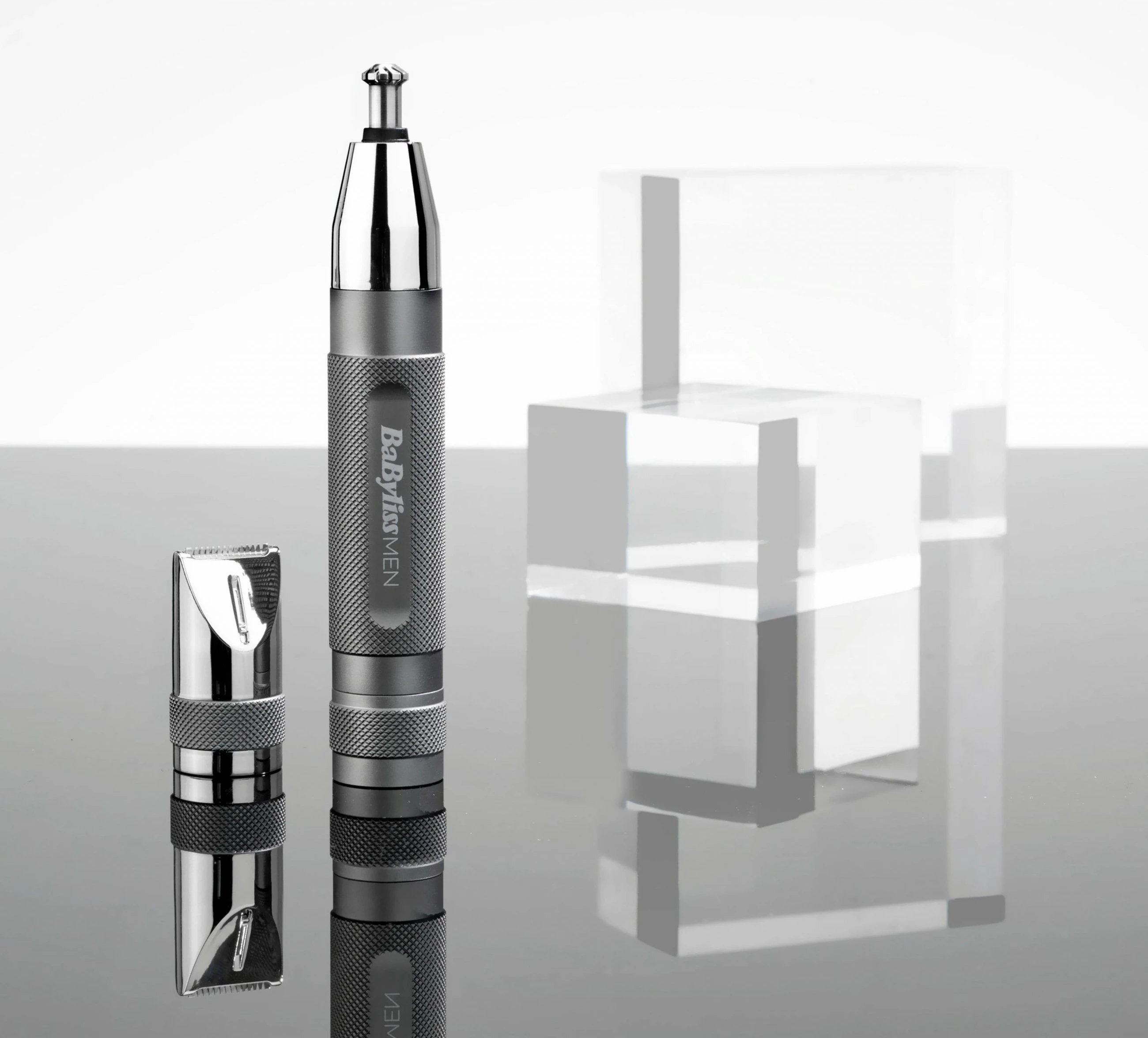 Makinë rroje BaByliss E116E, për veshë, vetulla, hundë, gri, argjend