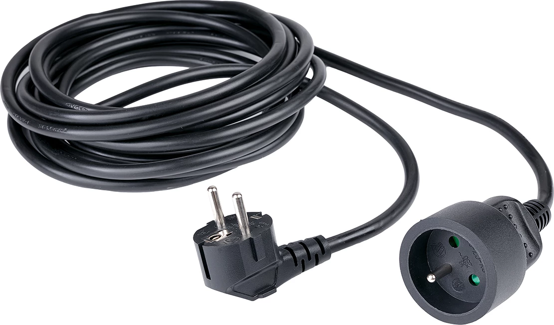 Zgjatues Hama Standard, 5m, plastikë, prizë EU, i zi