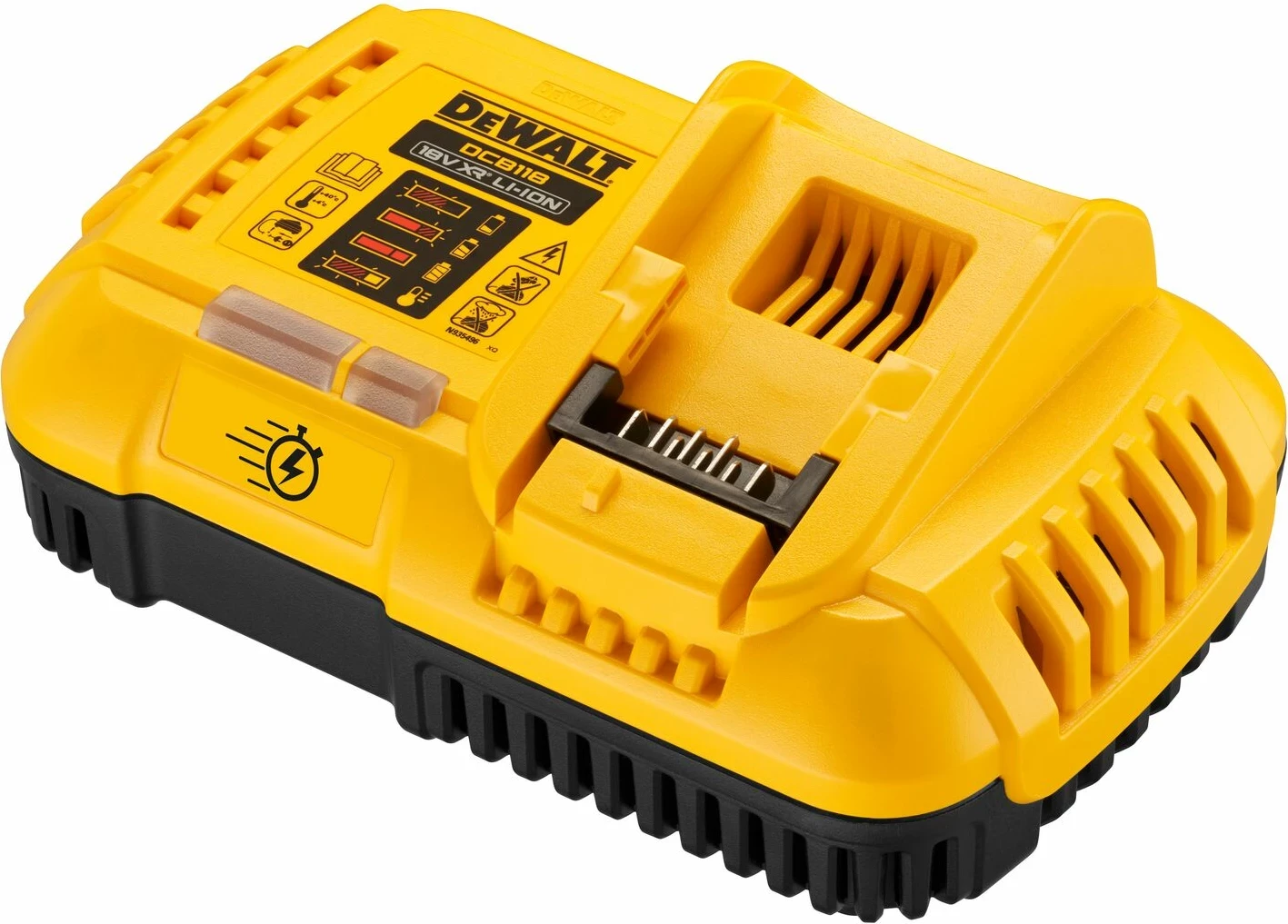 Karikues baterie DeWalt DCB118 FLEXVOLT XR 18V 8A, i verdhë/zi