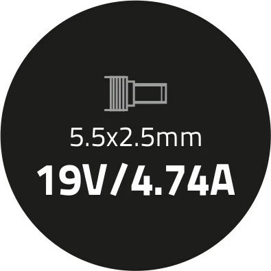 Karikues laptopi Qoltec 50071, 90W, i zi