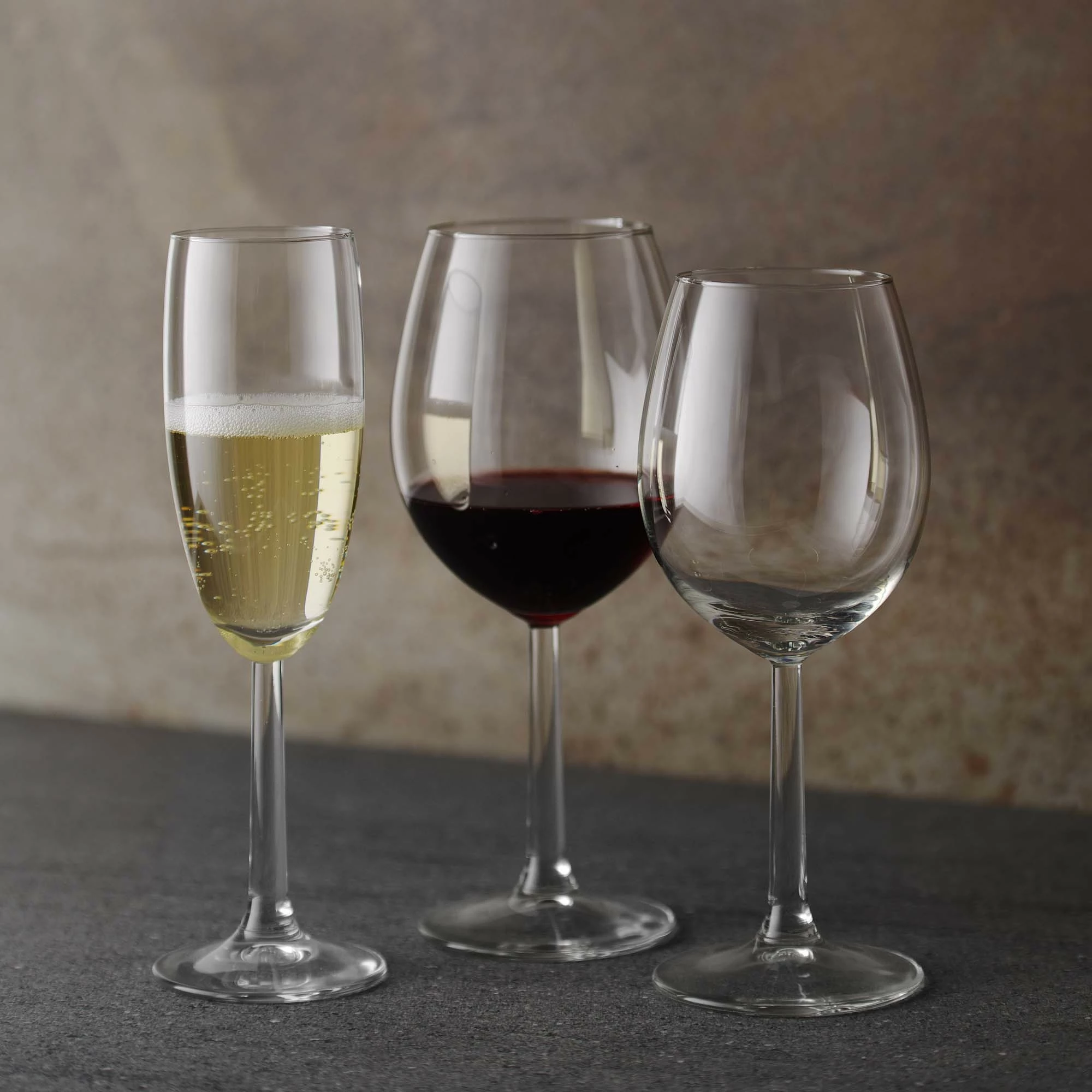 Gotë vere Fine Dine Volare Banquet 320 ml, transparente, set 6 copë