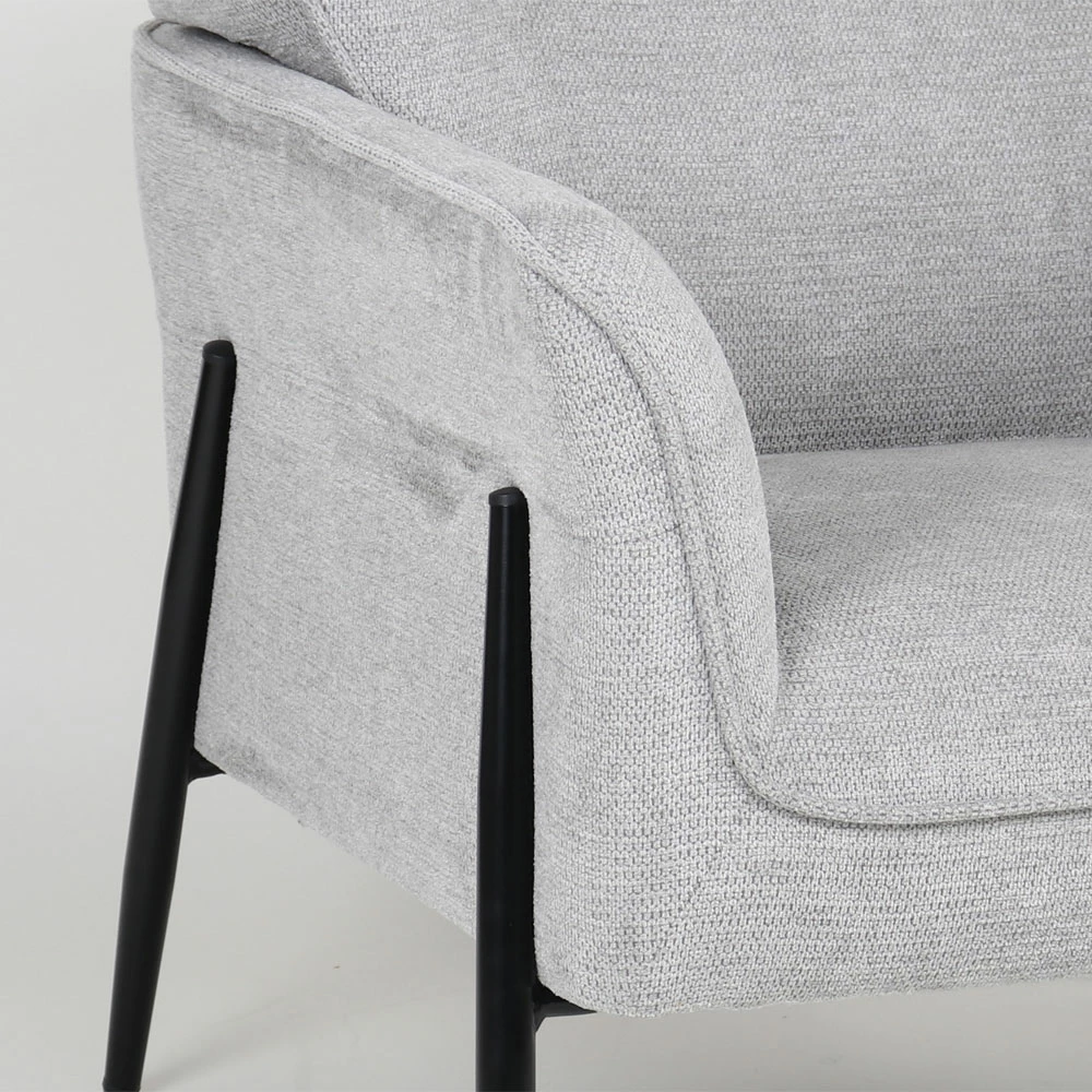 Fotel Lenon, ngjyrë gri, 83x83x85cm