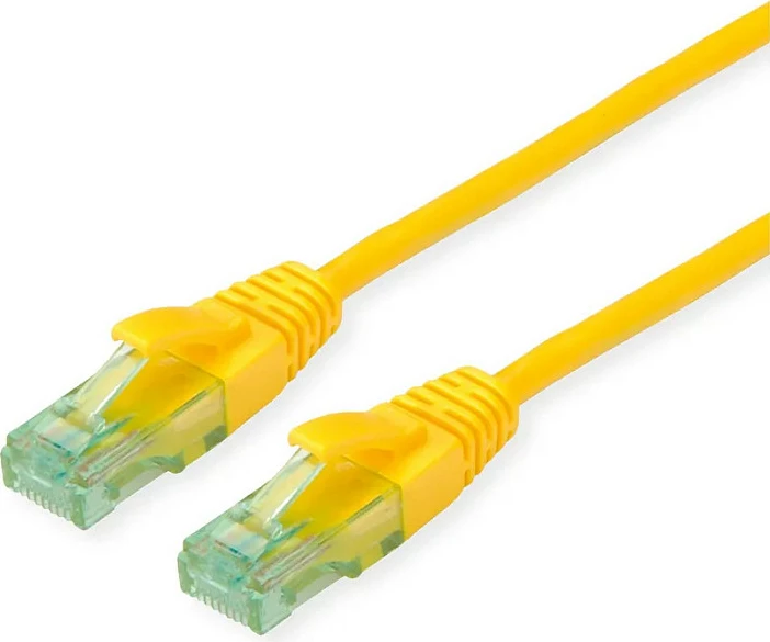 Kabllo rrjeti ROLINE Recycled Material 21.45.3129 Cat6a RJ-45, 20m, e verdhë