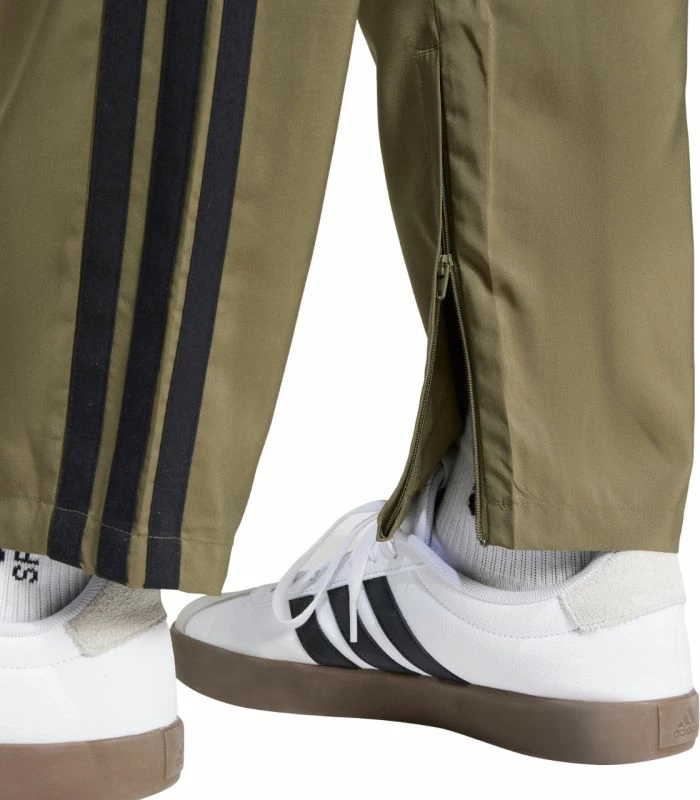 Pantallona sportive meshkuj adidas Essentials 3-Stripes Stanford Open Hem JE6401, olive