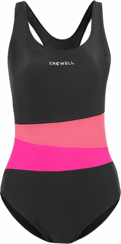 Kostum banje për femra Crowell Lola, ngjyrë e zezë dhe rozë