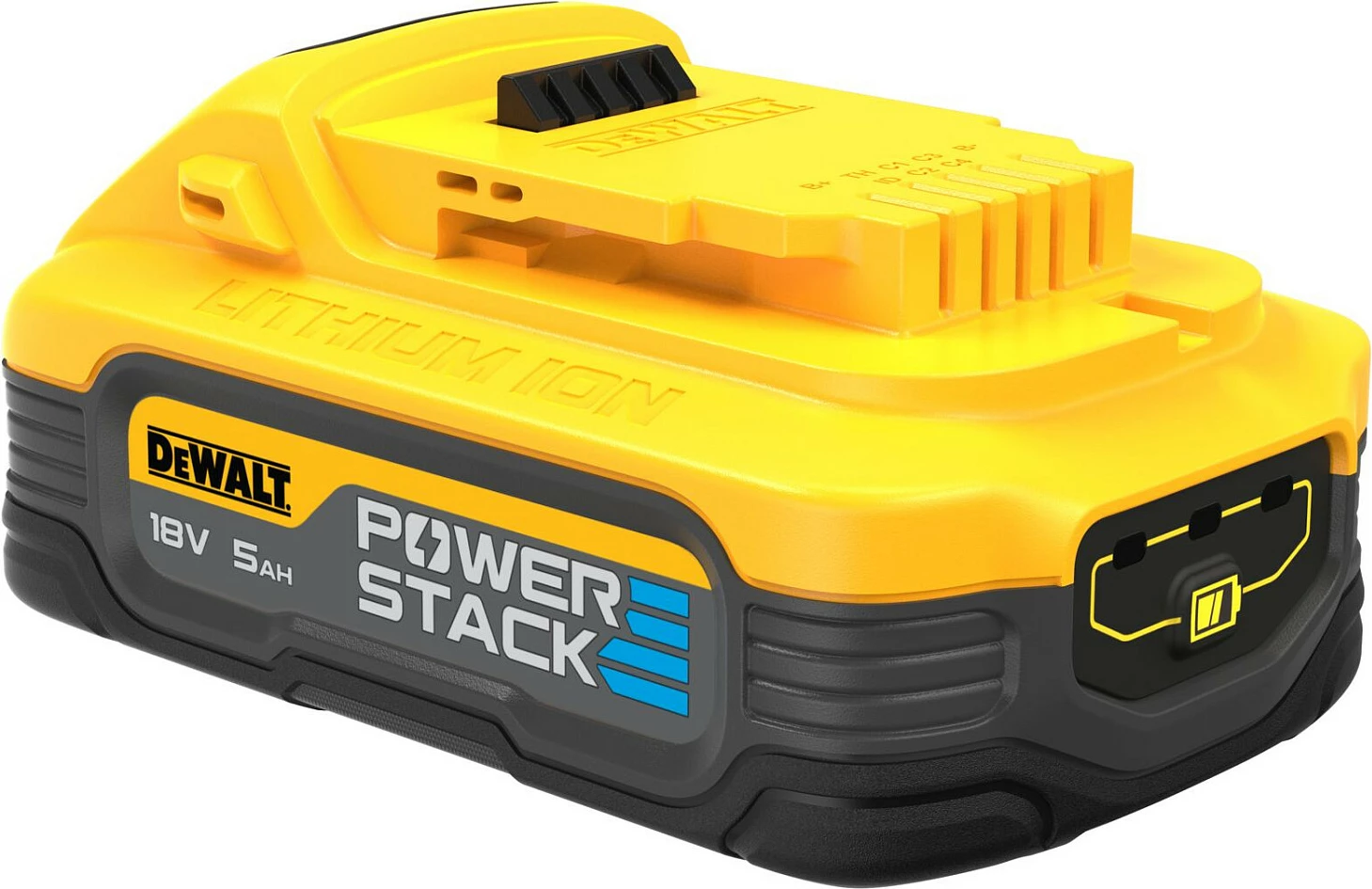 Bateri DeWALT POWERSTACK DCBP518, 18V 5Ah, verdhë/zi