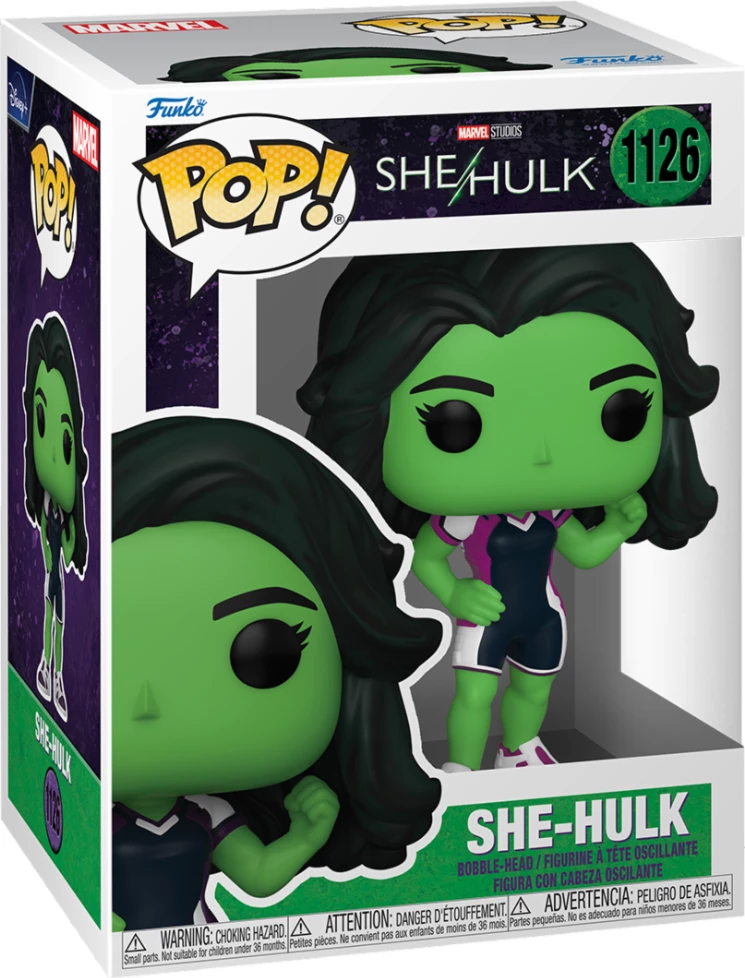 Figurinë vinyl Funko Pop Marvel She-Hulk #1126, e gjelbër