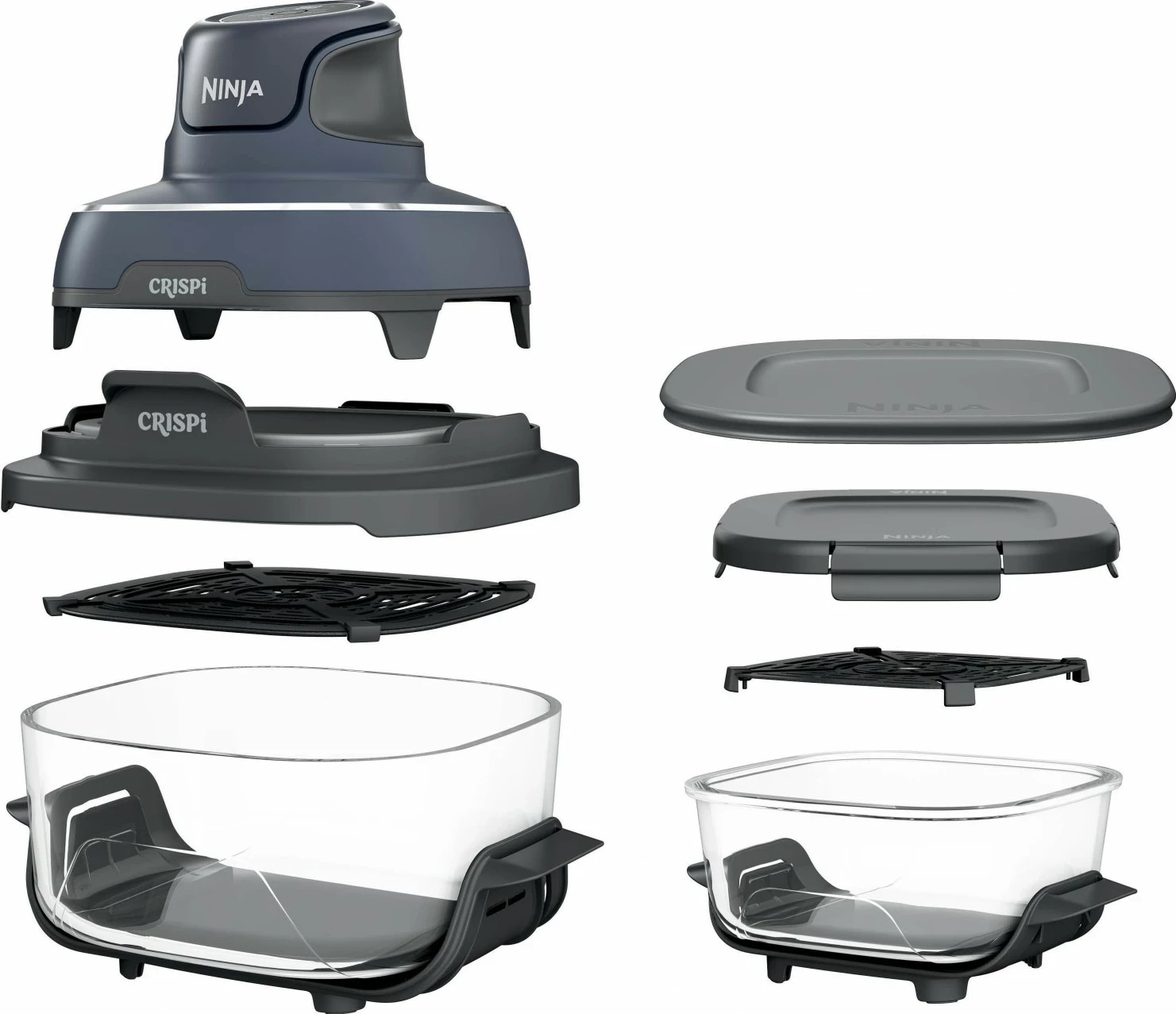 Fryer pa yndyrë Ninja Crispi FN101EU, 3.8L, touchscreen, gri