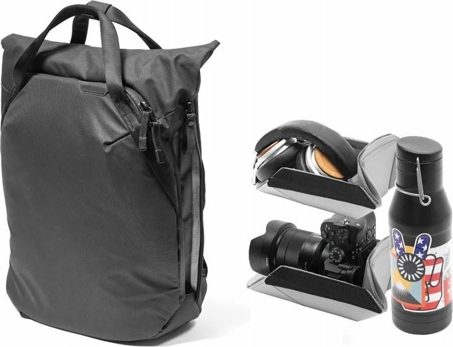 Çantë shpine/tote Peak Design Everyday Totepack V2 20L (BEDTP-20-DS-3), FlexFold, najlon i ricikluar 400D, xhep laptop/tablet, Ocean blu