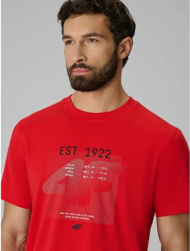 Maicë për meshkuj 4F 4FRSS26TTSHM4039-62S, me print [Madhësia: XL]