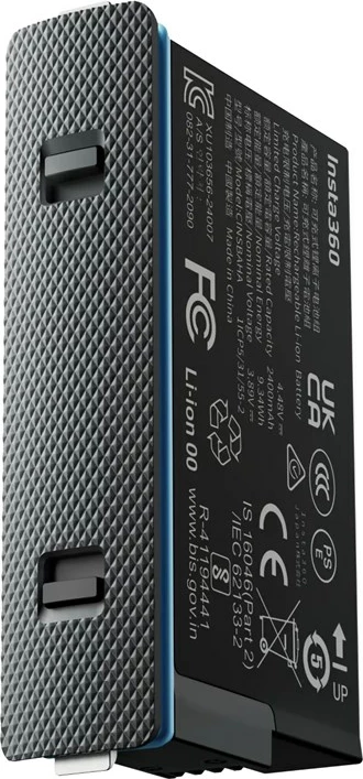 Bateri Insta360 X5 për kamera, 2400 mAh, e zezë