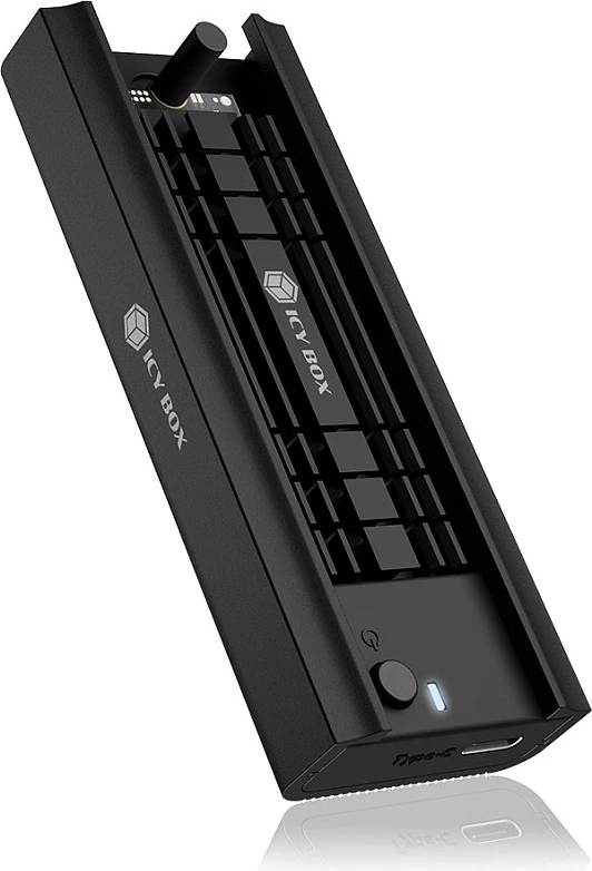 Enclosure për SSD ICY BOX IB-180MC-C31, M.2 NVMe/SATA, USB-C 10 Gbit/s, 2 TB, zi