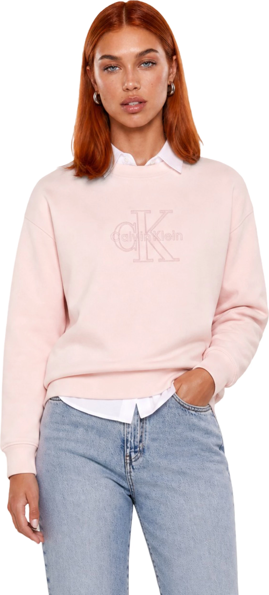 Duks për femra Calvin Klein Jeans LV047G820G, roze antike