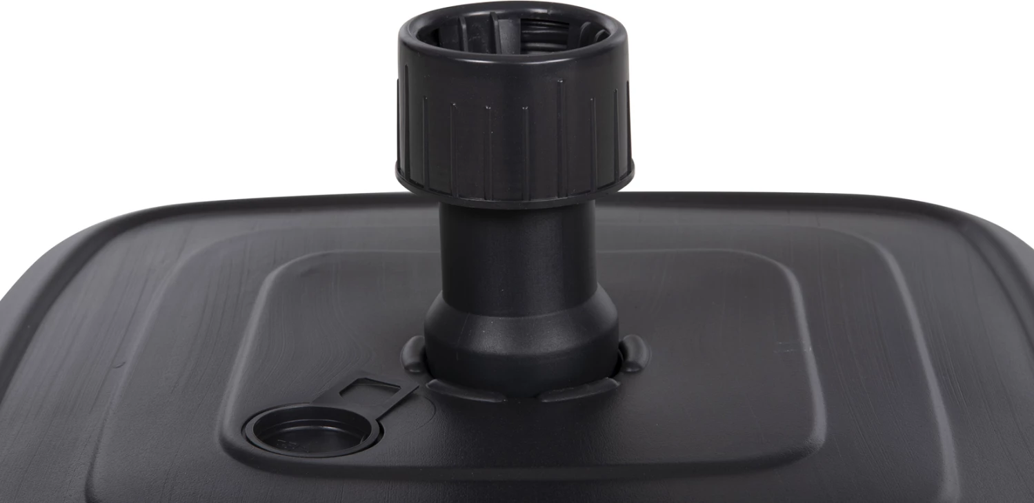 Bazë plastike për ombrellë me rrotë SOLBAS FH6113.02 ngjyrë antracit për shtyllë 33/50mm 46,5x23,5H cm