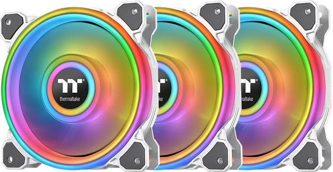 Ventilator kasë Thermaltake Riing Quad 12 RGB TT Premium Edition 3x120mm bardhë