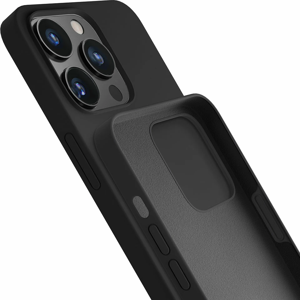 Mbështjellës silikon për celular 3mk Protection për iPhone 15 Pro, i zi