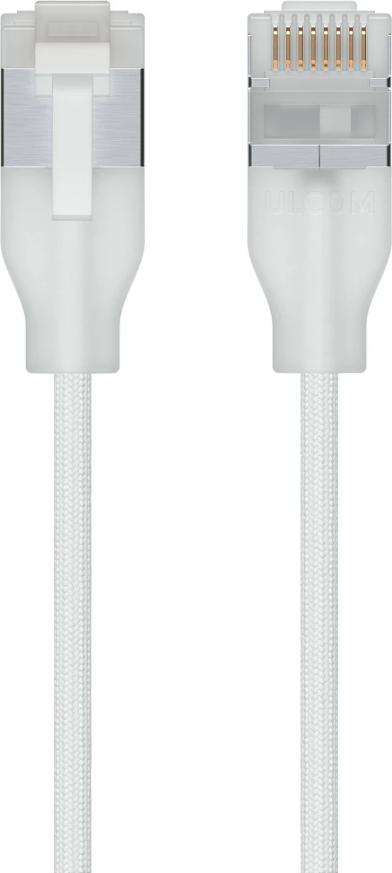 Kabllo rrjeti Ubiquiti UACC-Cable-Patch-EL-C6A-5M-W, Cat6a 5m, RJ-45, 10GbE, PoE++, bardhë/transparente