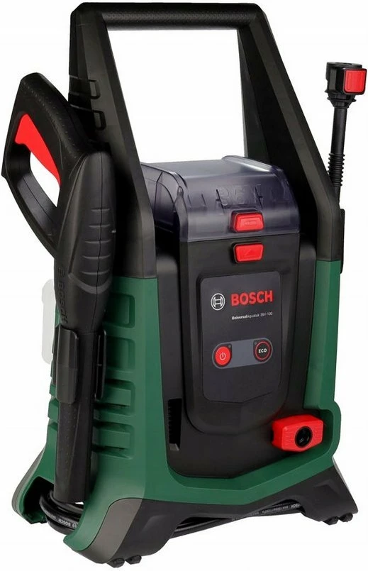 Larëse presioni Bosch UniversalAquatak 36V-100 36V, 100 bar, tub 4 m, trup pa bateri/karikues, jeshile/zezë