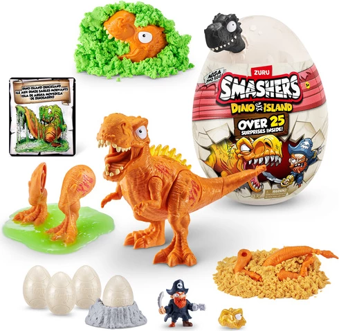 Smashers Dino Island Mega Jurassic Mystery Egg – Paketë me 2 Vezë Misterioze nga ZURU