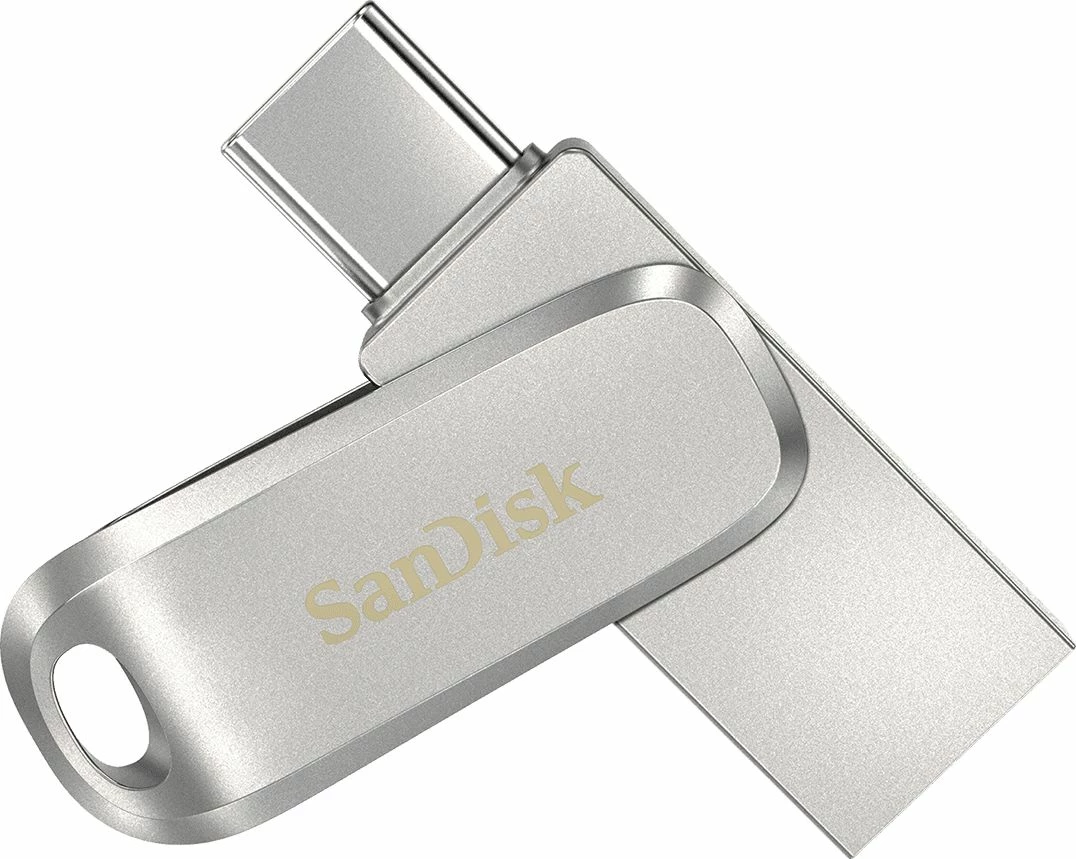 USB flash drive SanDisk Ultra Dual Drive Luxe SDDDC4-512G-G46 512GB USB-C/USB-A, Argjendtë