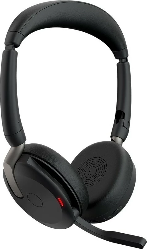 Headset Jabra Evolve2 65 Flex, Link380c UC Stereo, Karikim pa tela, E zezë