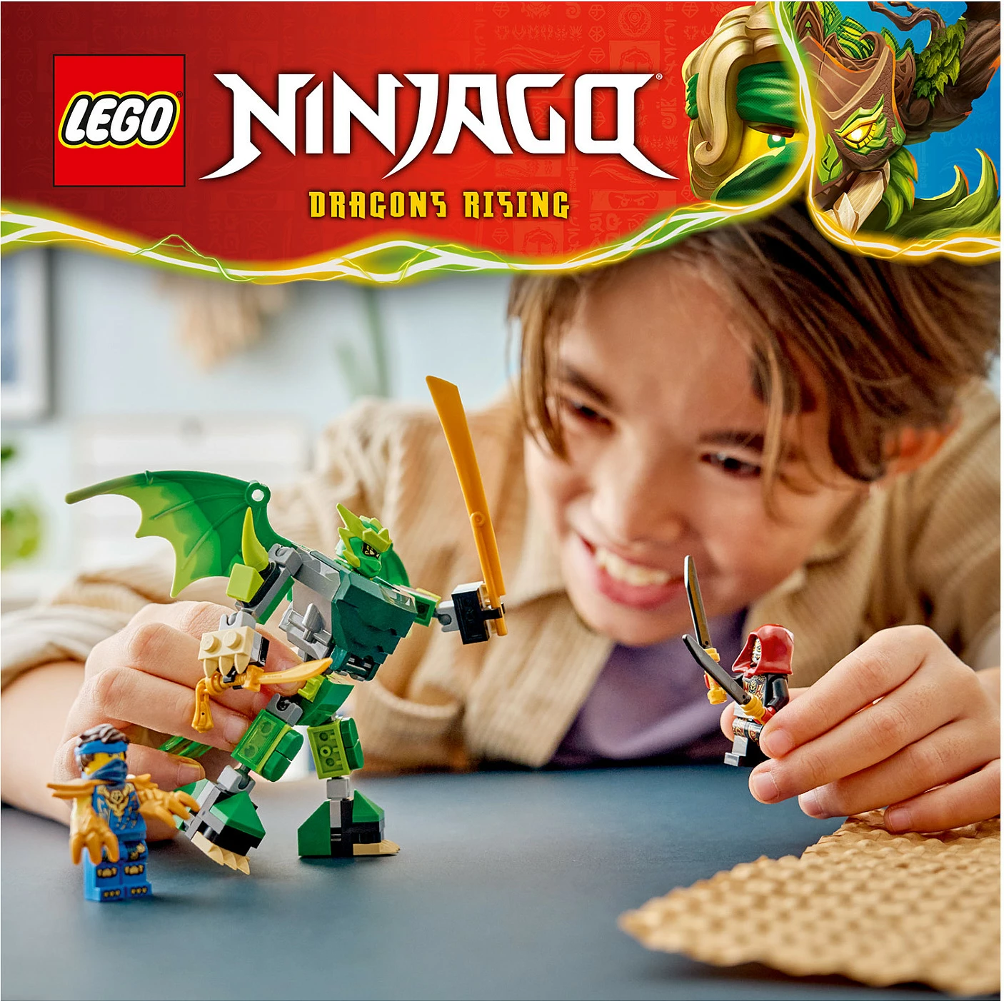 Set ndërtimi LEGO NINJAGO 71862 Lloyd's Dragon Mech Battle Pack, 81 copë, shumëngjyrësh