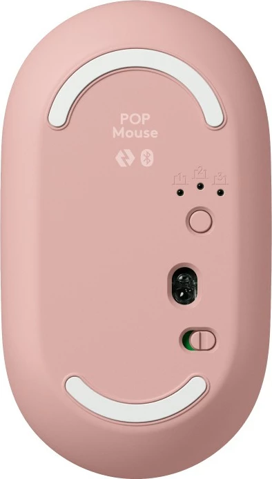 Tastierë dhe maus Logitech POP ICON COMBO, Wireless, Bluetooth, QWERTY, Rozë, Bardhë