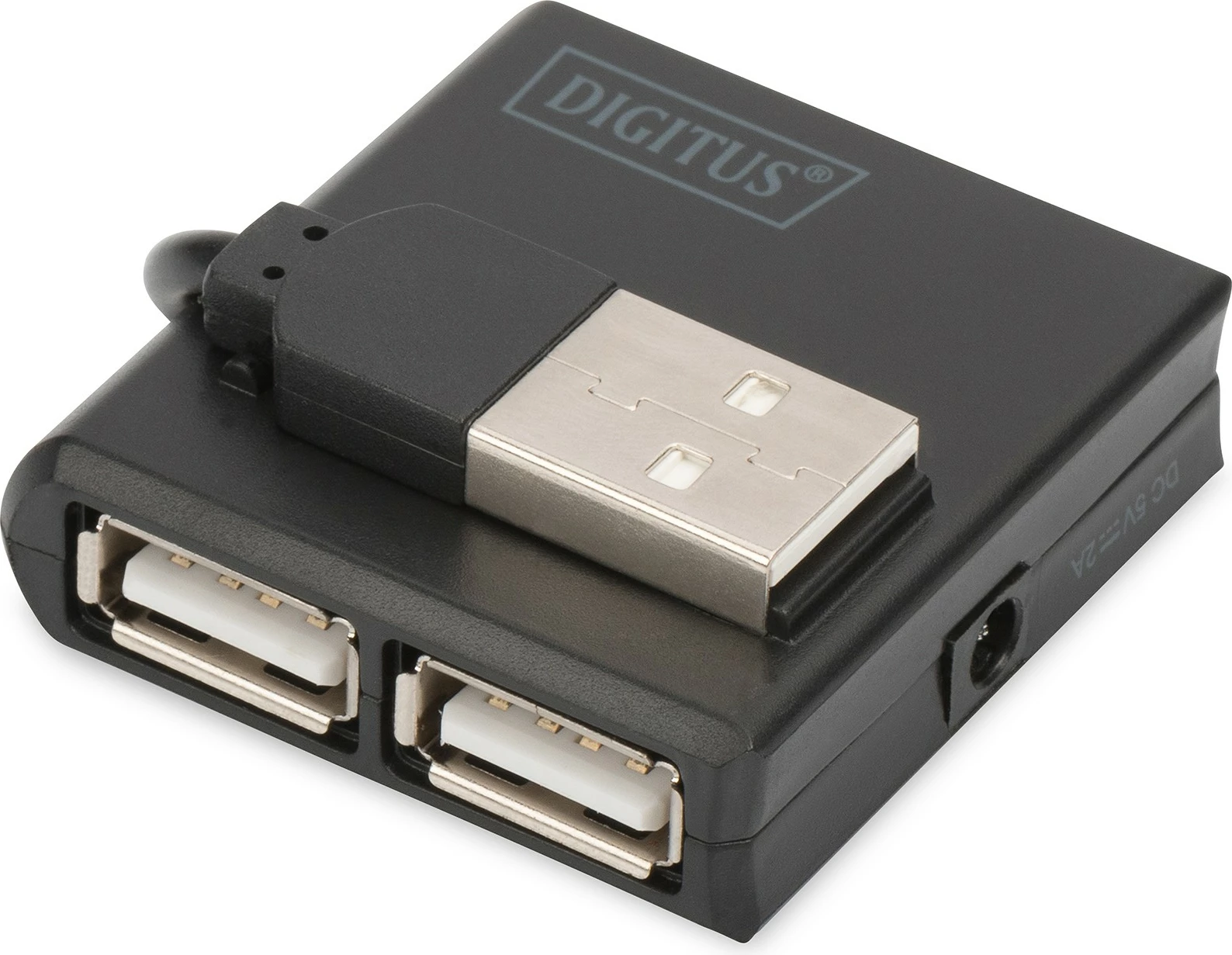 Hub USB Digitus, 4-Port, USB 2.0, 480 Mbit/s, Ngjyrë e zezë