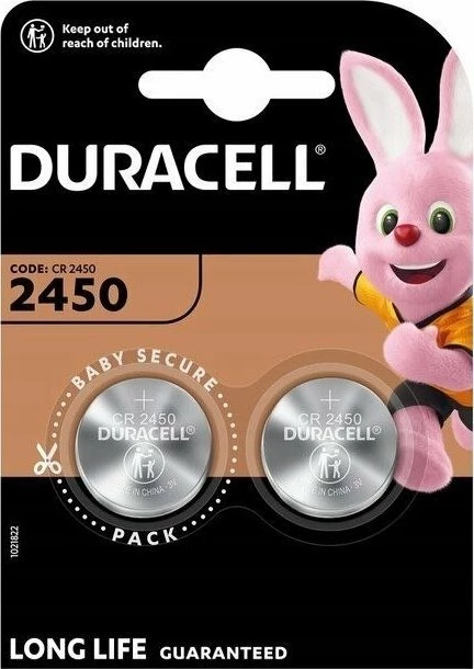 Bateri litiumi Duracell CR2450/DL2450 3V, 2 copë