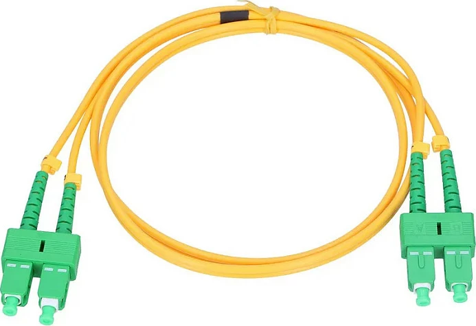 Patchcord fibër optike Extralink SC/APC-SC/APC, Single Mode Duplex, 3m, PVC, i verdhë