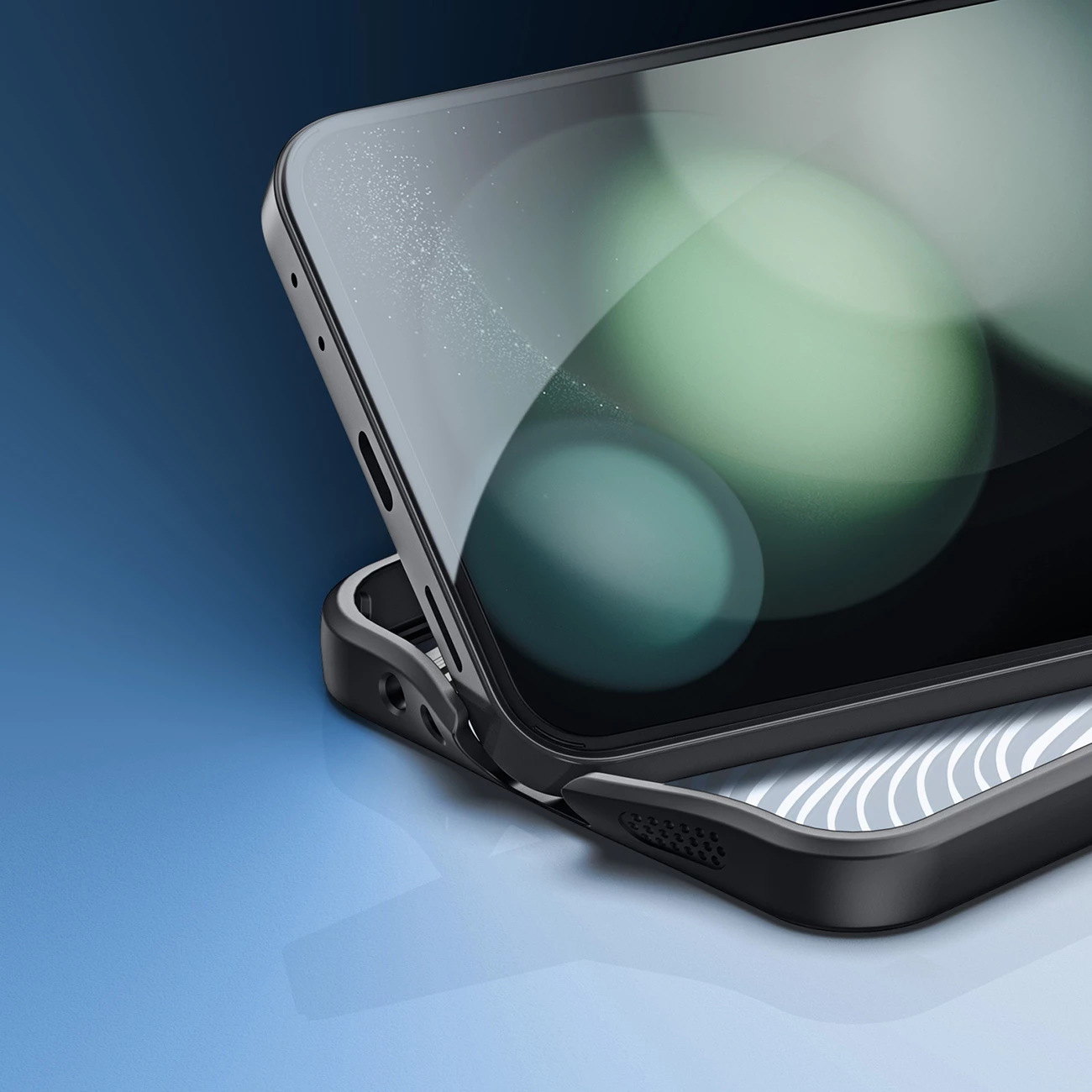 Mbështjellës Dux Ducis Aimo për Samsung Galaxy Z Flip 6, i zi