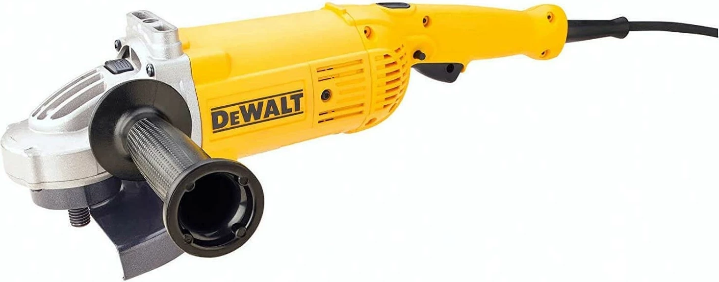 Mulli elektrik DeWALT DWE496-QS, 6600 RPM, 23 cm, AC, zi/verdhe