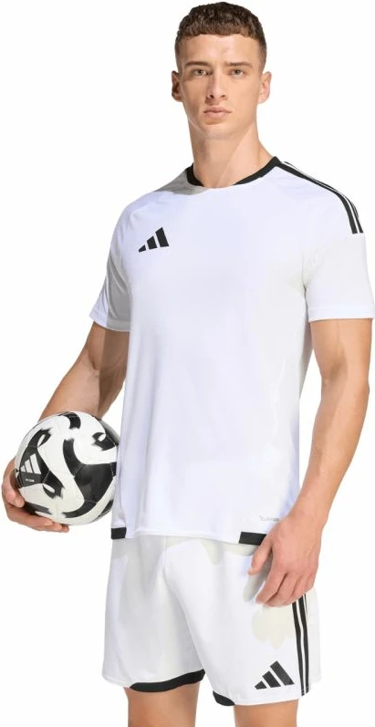 Fanellë futbolli për meshkuj adidas, e bardhë dhe e zezë [Madhësia: M]