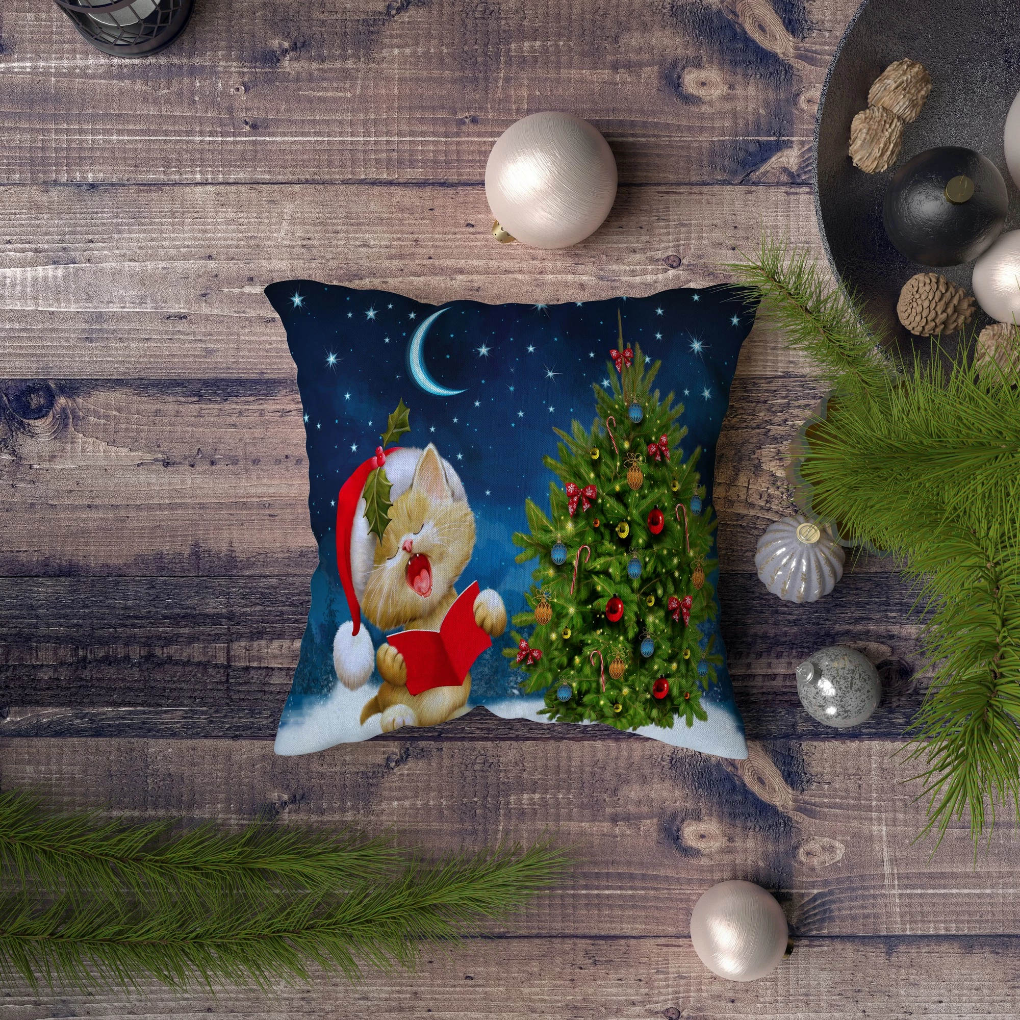 Jastëk Aberto Design, NYXMAS126, shumëngjyrësh, 43x43cm