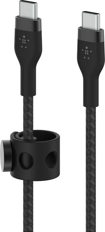 Kabllo karikimi Belkin BOOST↑CHARGE PRO Flex, USB-C në USB-C, 2 m, USB PD, e zezë