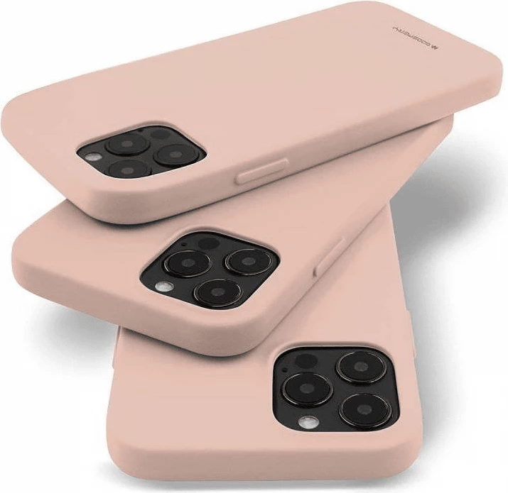 Mbështjellës Goospery 18175 Soft Feeling Silicone për iPhone 15, silikon, beige