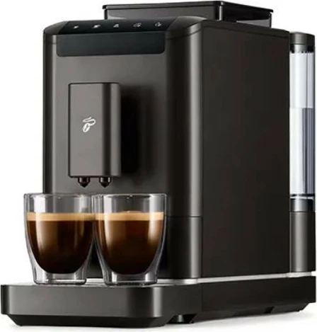 Aparat kafeje automatik, Tchibo, Esperto2 Caffe 650614, 19 bar, 1.4 L, mulli integruar, double cup, e zezë
