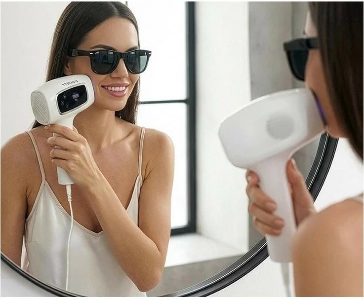 Depilator IPL Garett Beauty Flash Sense, 999000 impulse, 5 nivele, e bardhë